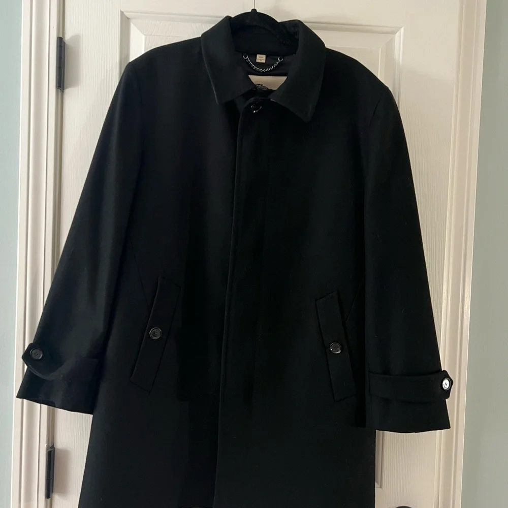 Mens Burberry Wool Coat - Picture 1 of 15
